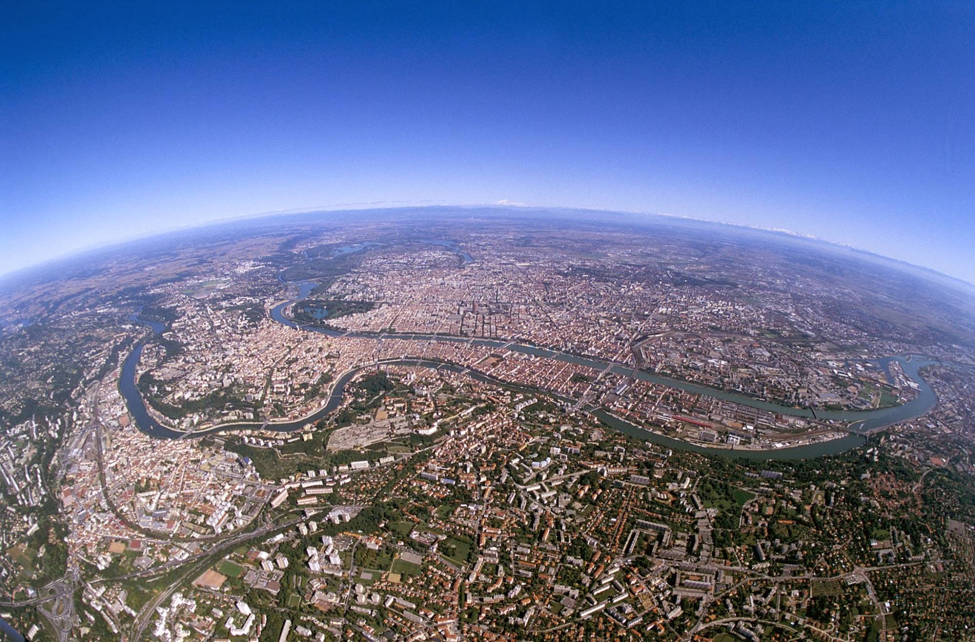 Lyon vue du ciel