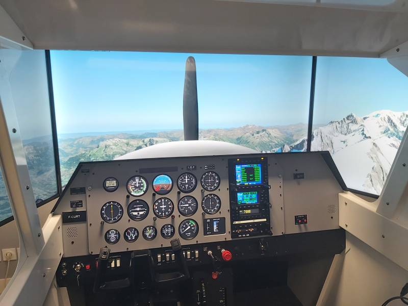 Simulateur de vol d'un Cessna 172 Lyon-Bron