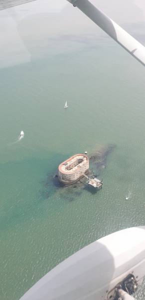 Fort Boyard vu du ciel
