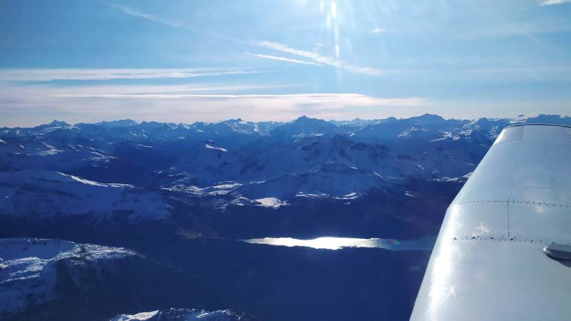 Baptême découverte des Alpes en avion au départ de Lyon