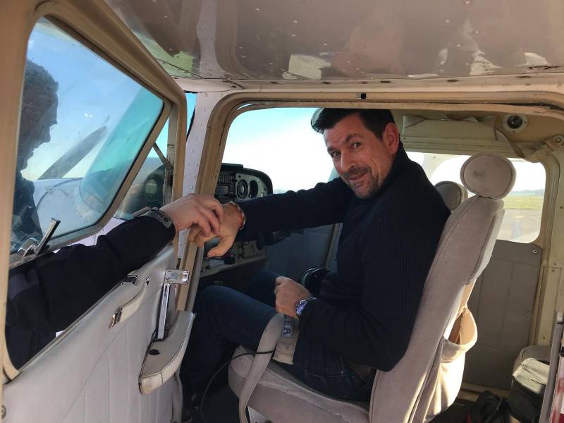 Premier tour de piste solo pour Norbert!