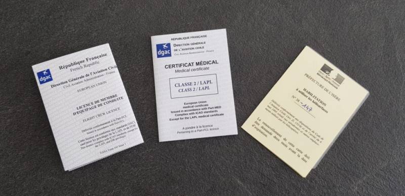 Les différentes licence du pilote de ligne