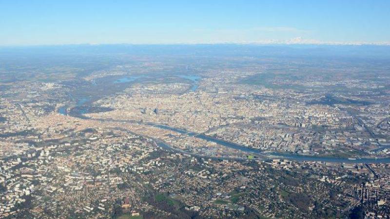 Lyon vue du ciel