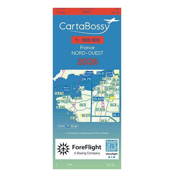 Cartes aéronautiques 2026 Cartabossy: bientôt disponibles chez Coté Piste à  l'aéroport Lyon-Bron et sur cotepiste.eu