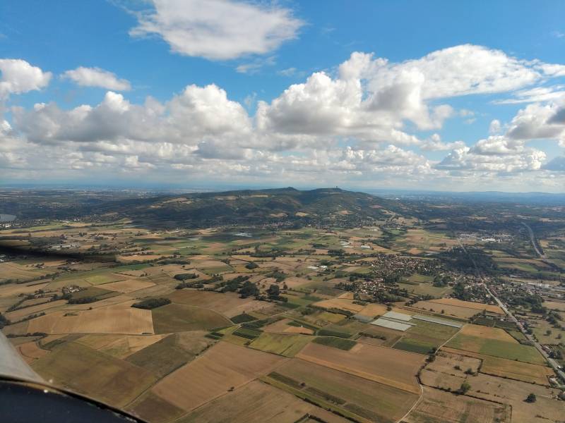 La région lyonnaise vue du ciel