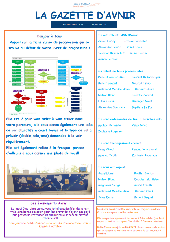 Gazette septembre 2023 Numéro 22