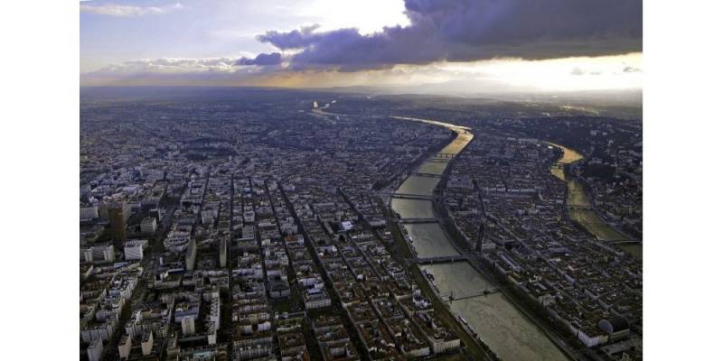 Lyon vue du ciel