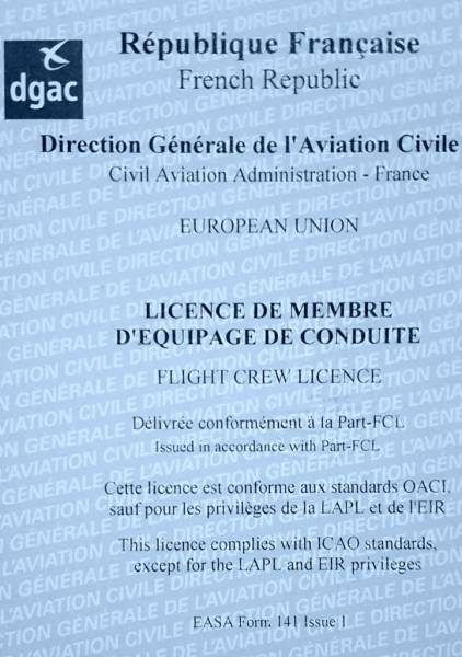 La licence de pilote